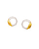 kolczyki srebrne Kolczyki srebrne LABEL AMBER - satin silver earrings 1