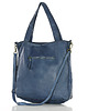 torby na ramię Torebka damska shopper A4 skóra naturalna - MARCO MAZZINI jeansowa niebieska 6