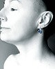 kolczyki wire wrapping Kolczyki wkrętki niebieskie skrzydła 6