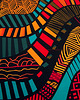 bluza z kapturem damska Bluza "Aztecka Fala" unisex 3