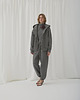 bluza z kapturem damska Bluza Restful graphite z kapturem na zamek 1