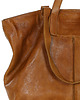 torby na ramię Duża torba shopper skórzana podwójne rączki - brąz camel 4