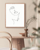 grafiki i ilustracje DWA PLAKATY z kobietą akt twarz szkic ciało 6