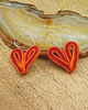 kolczyki soutache Sutaszowe serca 2