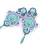 kolczyki soutache Turkusowa laguna 2 1