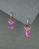 kolczyki wire wrapping Kolczyki wire wrapping z kwarcem tytaowym 7