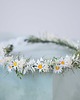 wianki komunijne Wianek na głowę stokrotki i susz. gipsówka 2