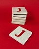 magnesy Ceramiczny magnes, czerwona literka J 2