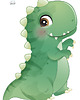 naklejki ścienne do pokoju dziecka Naklejki Dinoprzyjaciele-tyranozaur 1