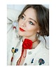 chokery Czerwony   choker z jedwabiu 1