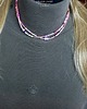naszyjniki - inne Boho minimalistycznie na różowo dwa naszyjniki handmade pink seed beads 5