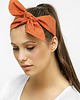 opaski do włosów Pomarańczowa opaska wiązana z bawełny 1