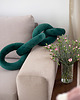 poduszki supły Poduszka Łańcuch, Chain Pillow Zielona Butelkowa 1