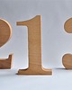 dodatki ślubne Drewniana cyfra, stojąca wisząca jesion 3