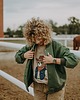 bluza bez kaptura damska Bluza oversize rozpinana Kowboj Teddy dla mamy i taty 7
