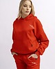 bluza z kapturem damska Bluza damska z kapturem Czerwona  AGA 2