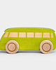 klocki i zabawki drewniane Autko Bus  zielony + personalizacja 2
