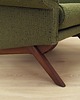 fotele Fotel zielony, duński design, lata 70, produkcja: Horsens M 7