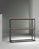 regały i półki Konsola metalowa SANAZ - minimalistyczna konsola z półką 6