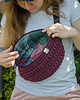saszetka nerka Saszetka nerka handmade bawełniana bordo 4