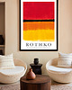 plakaty Plakat Rothko Black Orange Yellow 3