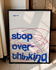 plakaty Plakat typograficzny - Stop Overthinking - Druk Pigmentowy 6