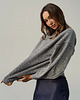 swetry damskie Sweter Cashmere Hug Szary Melanż 4