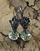 kolczyki wire wrapping Sakiewki z magicznym pyłem 1