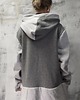 bluza z kapturem damska Grey  hypno bluza bomberjacket 6