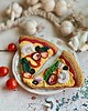 zabawki - inne Szydełkowy kawałek pizzy z serem i dodatkami 4