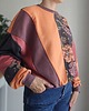 bluza bez kaptura damska Bluza patchwork - Copper Bloom - One of a kind - oversize 3