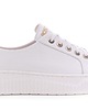sneakersy damskie Sneakersy skórzane -  białe  (7183) 2