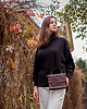 torby na ramię Kuferek Trunkette Croco Dark Cherry 3