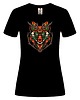 t-shirt damskie Koszulka damska czarna z nadrukiem Fox head 1