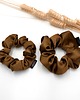 gumki do włosów Scrunchie/frotka Satyna Karmel 2