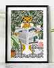 grafiki i ilustracje Lampart i poranna gazeta 4