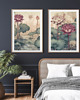 grafiki i ilustracje ZESTAW 2 PLAKATÓW botanicznych lilie wodne 8