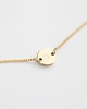 bransoletki złote 16k Gold Plated Small Round Initial Tag Bracelet 2