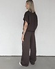 komplety damskie Chiara oversizowy komplet bezrękawnik i spodnie wide leg Chocolate 3
