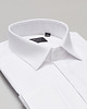 koszule męskie Koszula na spinki fabrizia 00404 biały slim fit 1