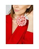 chokery Bawełniany choker w groszki 2