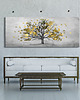 obrazy Obraz na płotnie Drzewo złote liście- 147x60 2