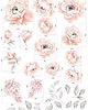 naklejki ścienne do pokoju dziecka Naklejki "Tea peonies" 4