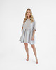 sukienki mini damskie Lniana Sukienka DAISY LIGHT GRAY 1