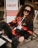bluza z kapturem damska Damska Bluza z kapturem DR.CROW Marble Black Red 1