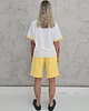 t-shirt damskie Bawełniana koszulka o luźnym kroju limoncello 3