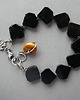 bransoletki z kamieni naturalnych -czarny turmalin i bursztyn- 3