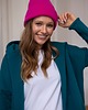 czapki damskie Czapka Gentle Cashmere Neonowy Róż 2