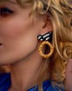 kolczyki z masy plastycznej Kolczyki GOLDEN elegance 3