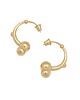 kolczyki pozłacane SPHERE semi / gold earrings 1